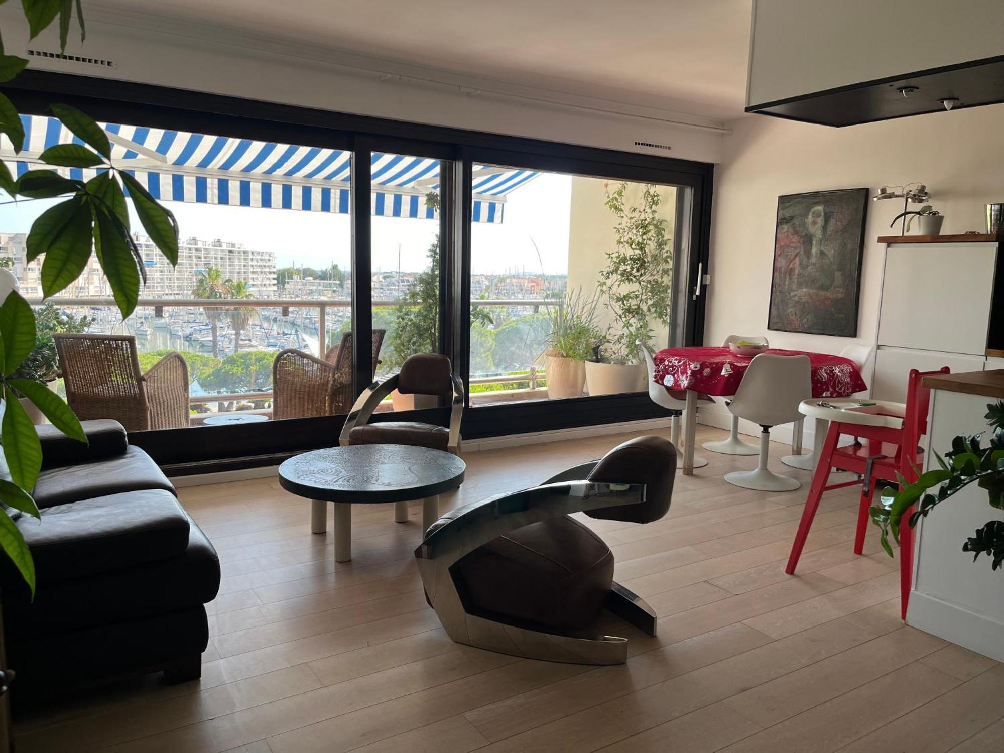 T3 Vue Port 200M De La Plage 2 Chambres Avec Garage Carnon-Plage Buitenkant foto